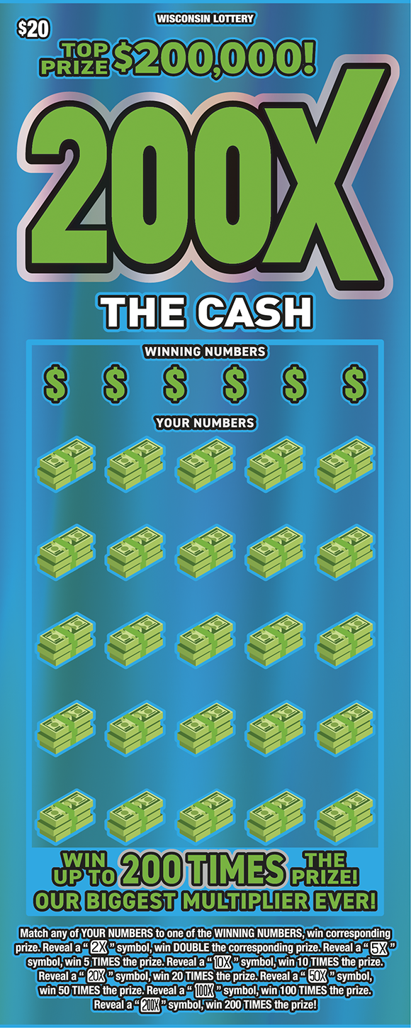 200X THE CASH (2744) | Wisconsin Lottery
